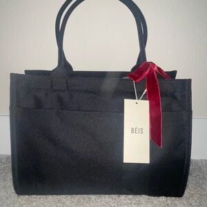 BEIS “The Book Tote” in Black - Brand New